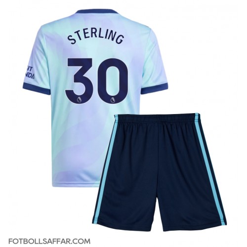 Arsenal Raheem Sterling #30 Tredje Dräkt Barn 2024-25 Kortärmad (+ Korta byxor)